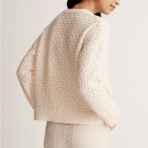Madewell Basketweave-Stitch Sweater. NWT - Picture 6 of 7